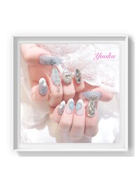 【Yuuka】水色ネイル