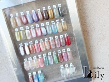 リリー 橋本店(Lily)の写真/【マグネットネイル新規¥6930/再来¥7480★】夏季限定カラー入荷！種類豊富に取り揃えております◎