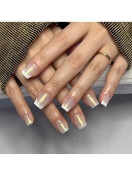 リミズネイルビューティー 名駅店(RimisNailxbeauty)/【美爪育成】長さ出し+アート