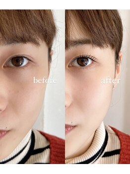 スミ(sumi)/まつ毛パーマ before / after