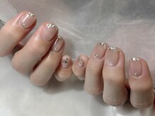 プリュム(Plume)/ガラスフレンチネイル