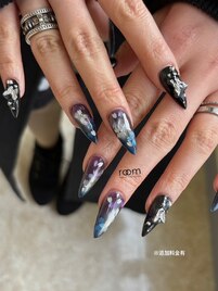 フルオーダー×夜桜ネイル