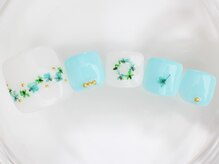 ネイルサロン あかねいろ/夏色☆押し花☆フラワー☆フット