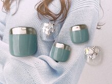 ネイルサロンフォーユー(for u)/ミラーフレンチ￥６５００