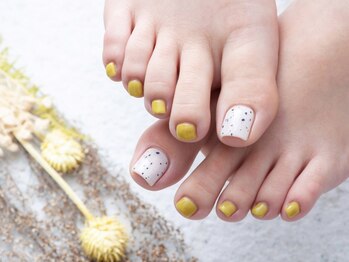 ネイルプラザ 河原町OPA店(NAIL PLAZA)/ダルメシアンフットネイル