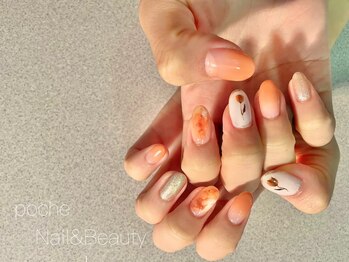 ア―ジュポシェフリル 天神西通り店(age poche Frill)/テラコッタネイル