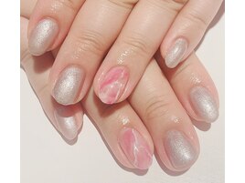 大理石風ネイル
