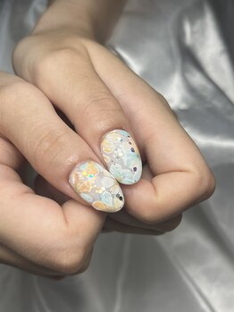 レディスペネイル ノマエ 名駅店(Redispe nail nomae)/親指を合わせると1枚の花に！