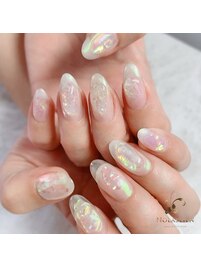 うるうる　氷ネイル　クリア