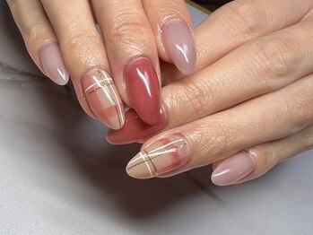 チェックネイル☆Yume