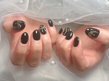 ジョアネイル(JOA Nail)/黒/リボン/パーツ/ワンカラー