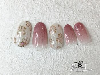 ネイルエイト 新百合ヶ丘(nail8)/春満開デザイン
