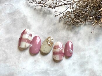 ヴィガー アンド ルックス 白金 目黒(Vigor&Looks)/ピンク チェックネイル