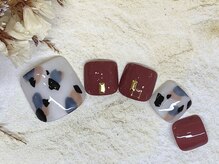 アルセア 上野御徒町店(Alcea)/フット　ダルメシアンネイル　秋