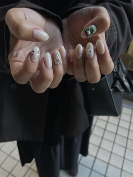 Mネイルアンドカフェ シェレステ/クリスマス♪ &nbsp;3Dパーツ1100円～