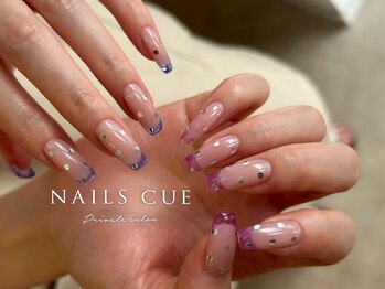 ネイルズキュー(NAILS CUE)/秋ネイル/モーヴピンク