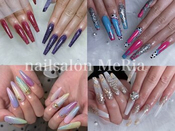 ネイルサロン メリア(MeRia)の写真/美しい指先は、フォルムから。憧れのlong nailを自分らしく。「スカルプ10本つけ放題コース(¥15,000)」