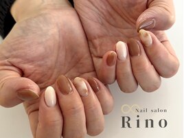 カフェラテ×定額デザインネイル