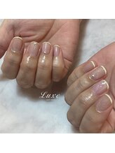ネイルサロンリュクス (nailsalon Luxe)/夏色マグ×スキニーフレンチ