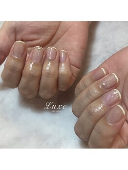ネイルサロンリュクス (nailsalon Luxe)/夏色マグ×スキニーフレンチ