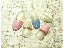 心の郷/ニット風ネイル