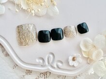 オリビアブルー(Olivia Blue)/ラメ埋めつくし×ミラーデザイン