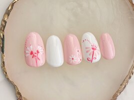 お花のペイントネイル