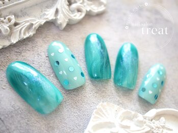 シンプル8月/ホロ/マーブル