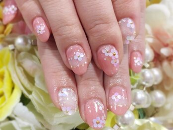 ネイルサロン 爪吉/ホロのお花が咲き誇る♪