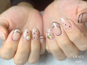 グレース ネイルズ(GRACE nails)/かこみフレンチ