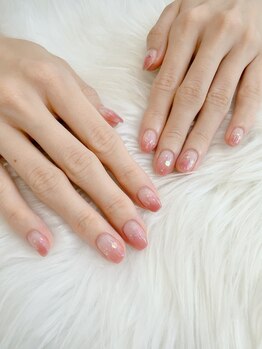 春のグラデーションネイル