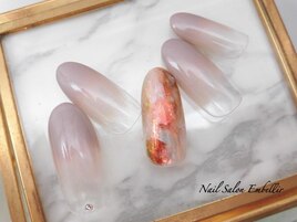 (1422)天然石風ネイル