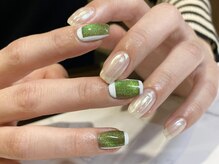 ネイルアルケー(Nail ARCHE)/マグネット×シルクネイル