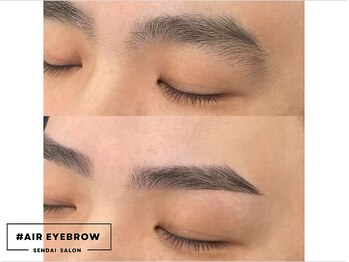 ハッシュタグ エアーアイブロウ 仙台(#AIR EYEBROW)/仙台眉毛専門サロン/メンズ