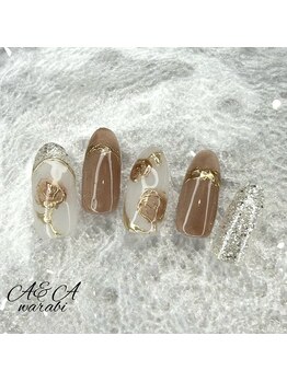 エーアンドエー 蕨店(A&A)/マグネット薔薇ネイル