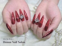 ヘンナ(Henna)/キラキラ輝くグリッターネイル