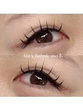 アイラッシュ ナナラ(eyelash Nanala&.)/ブラックフラットラッシュ120本