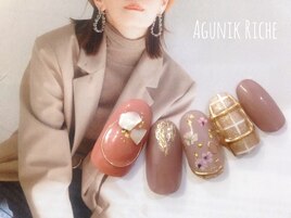 【押し花ネイル】