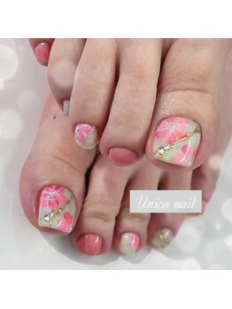 手描きアートが得意なサロン