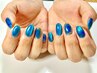 【hand/フィルイン】シンプルart◎マグネットネイル  ¥7500