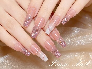 センスネイル(Sense Nail)/ピンクキラキラグラテーション
