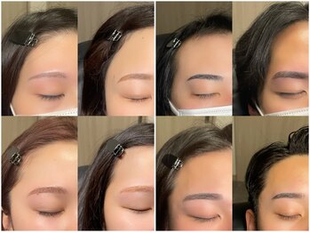 ミイン(miiin)の写真/1人ひとりに合わせた形や太さ・濃さをミリ単位で調節し、お客様の毛質やお肌質を踏まえてデザインをご提供