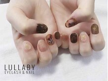 ララバイ 恵比寿店(LULLABY)/手書きフラワーネイル