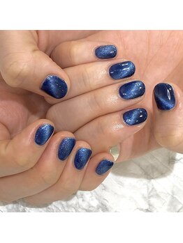 グラマラス プレジール 中野店(glamourous plaisir)/ネイビーネイル