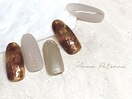 【ハンド】べっこうネイル