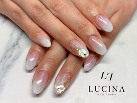 H-324華やかブライダルネイル