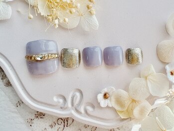 オリビアブルー(Olivia Blue)/リング風ネイル