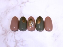 秋カラーでオシャレネイル
