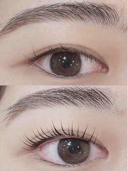 マヴィ 小倉南店(Ma vie)の写真/【眉毛スタイリング/アイブロウWAXスタイリング+まつげパーマ¥9000~】似合わせ◎