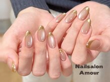 アムールユシマテン 上野湯島店(Amour)/マグネットミラーフレンチネイル